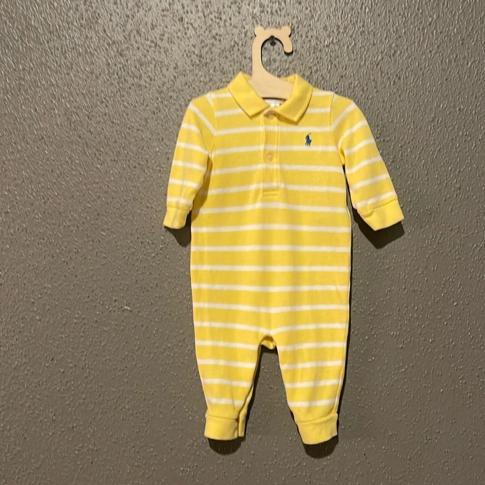 Ralph Lauren Rugby Stripe Baby Bodysuit